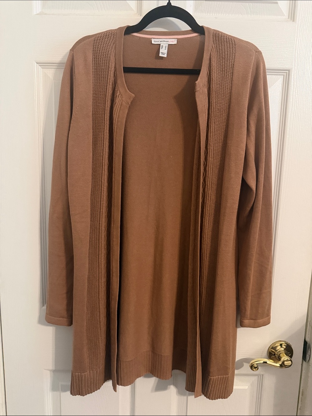 Isaac Mizrahi Live! Open Front Knit Cardigan Sz Small